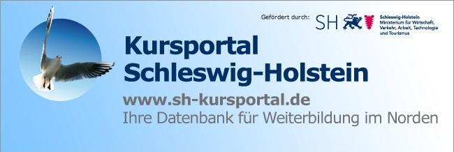Sie sehen das Banner des Kursportals Schleswig-Holstein